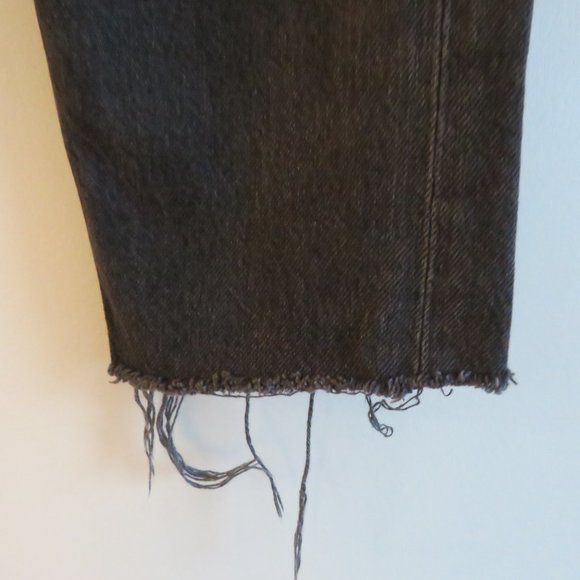 AGOLDE X ARITZIA TALULA High Rise Taper Jeans in Faded Black - Size US 25 - Picture 6 of 16